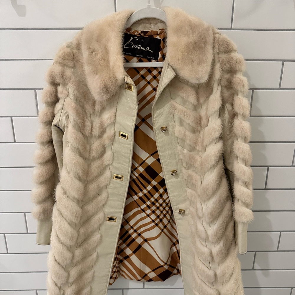 1960’s Vintage Fur Leather Trench